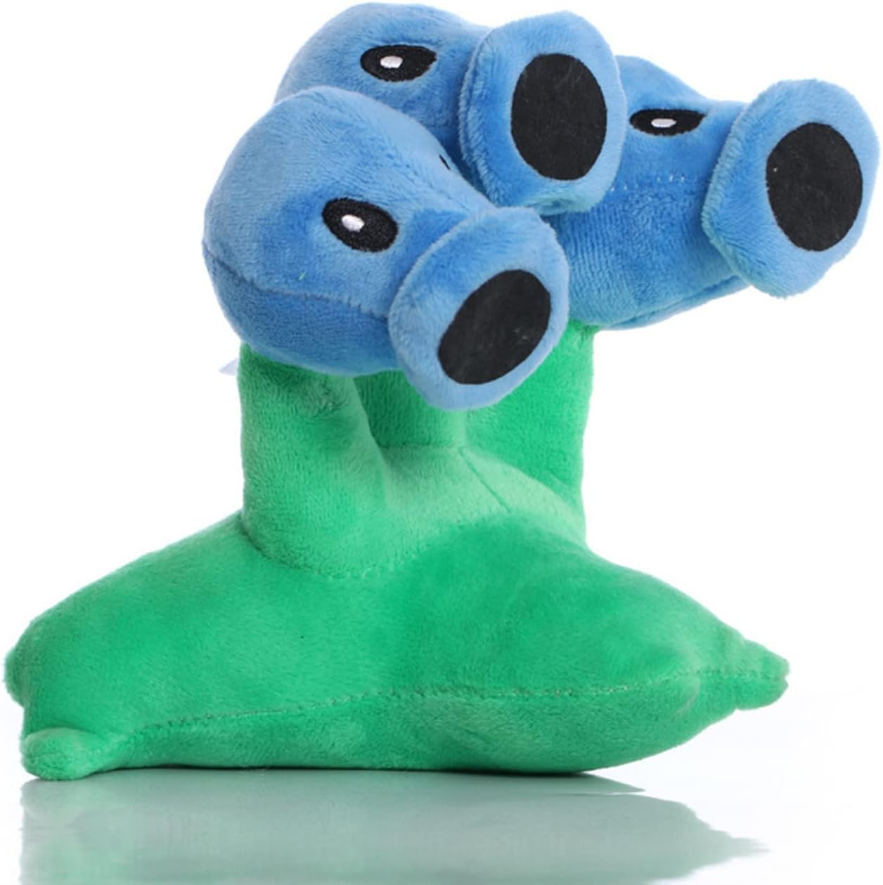 7 “Pea Plants and Zombies vs Peashooter Juguetes de peluche Threepeater PVZ Plush 1 2 Peluche suave de tres cabezas Juguete de guisante de hielo