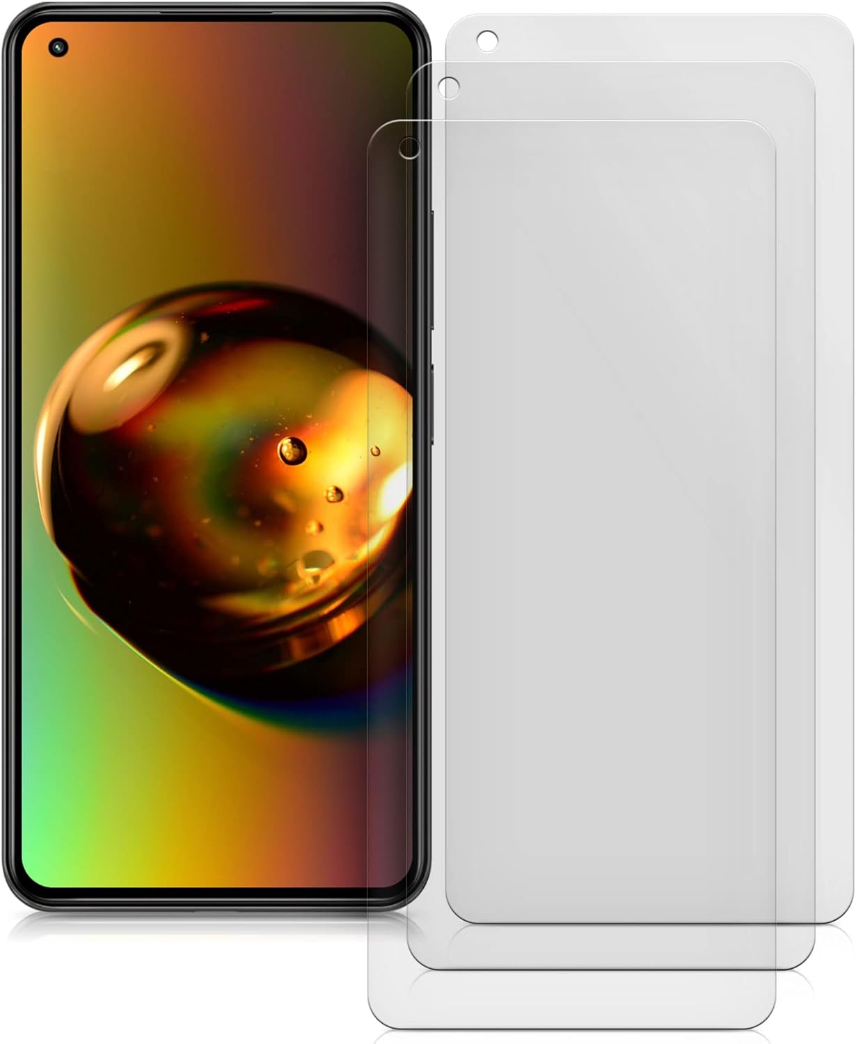 kwmobile Juego de 3 protectores de pantalla compatibles con Xiaomi 11 Lite (5G) NEMi 11 Lite (5G)  Películas antirreflejos antihuellas  mate