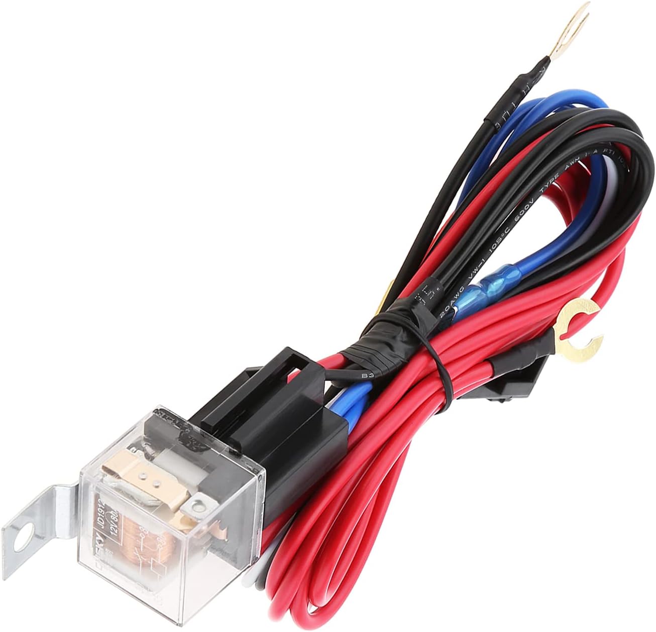 DriSentri Kit de relé de arnés de cableado de 12 V 30 A para modificación de bocinas de tono de explosión con bandas