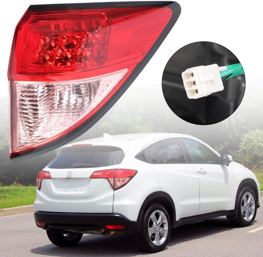 Conjunto de luz trasera compatible con Honda HR-V HRV 2016 2017 2018, lámpara de freno trasera LED, lado derecho del pasajero OEM HO2805109