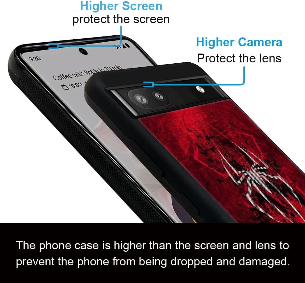 CARLOCA Funda compatible con Google Pixel 6A, diseño de dibujos animados 1610, a prueba de golpes, plexiglás resistente a los arañazos, carcasa