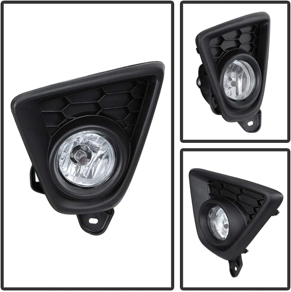 ACANII – Para 2013-2016 Mazda CX-5 CX5 Parachoques Luces antiniebla Lámpara de conducción wConjunto de interruptor lado del conductor y del pasajero