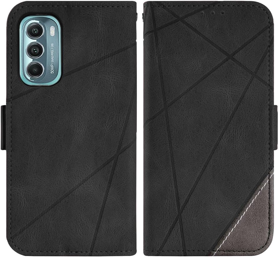 Asuwish Funda compatible con Moto G Stylus 2022 4G y protector de pantalla de vidrio templado, tarjetero de cuero, accesorios para celular, funda