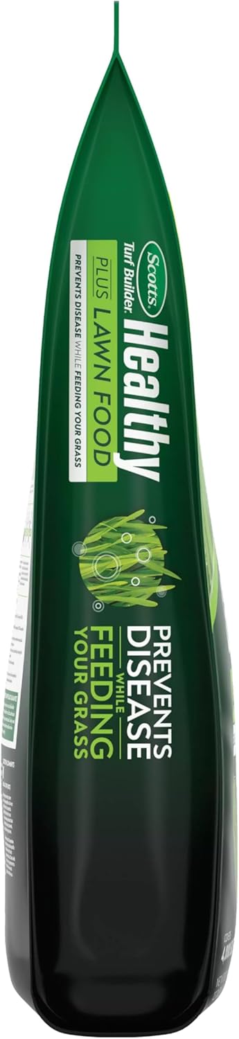 Scotts Turf Builder Healthy Plus – Alimento para césped, fungicida y fertilizante 2 en 1, 4,000 pies cuadrados, 13.70 libras.