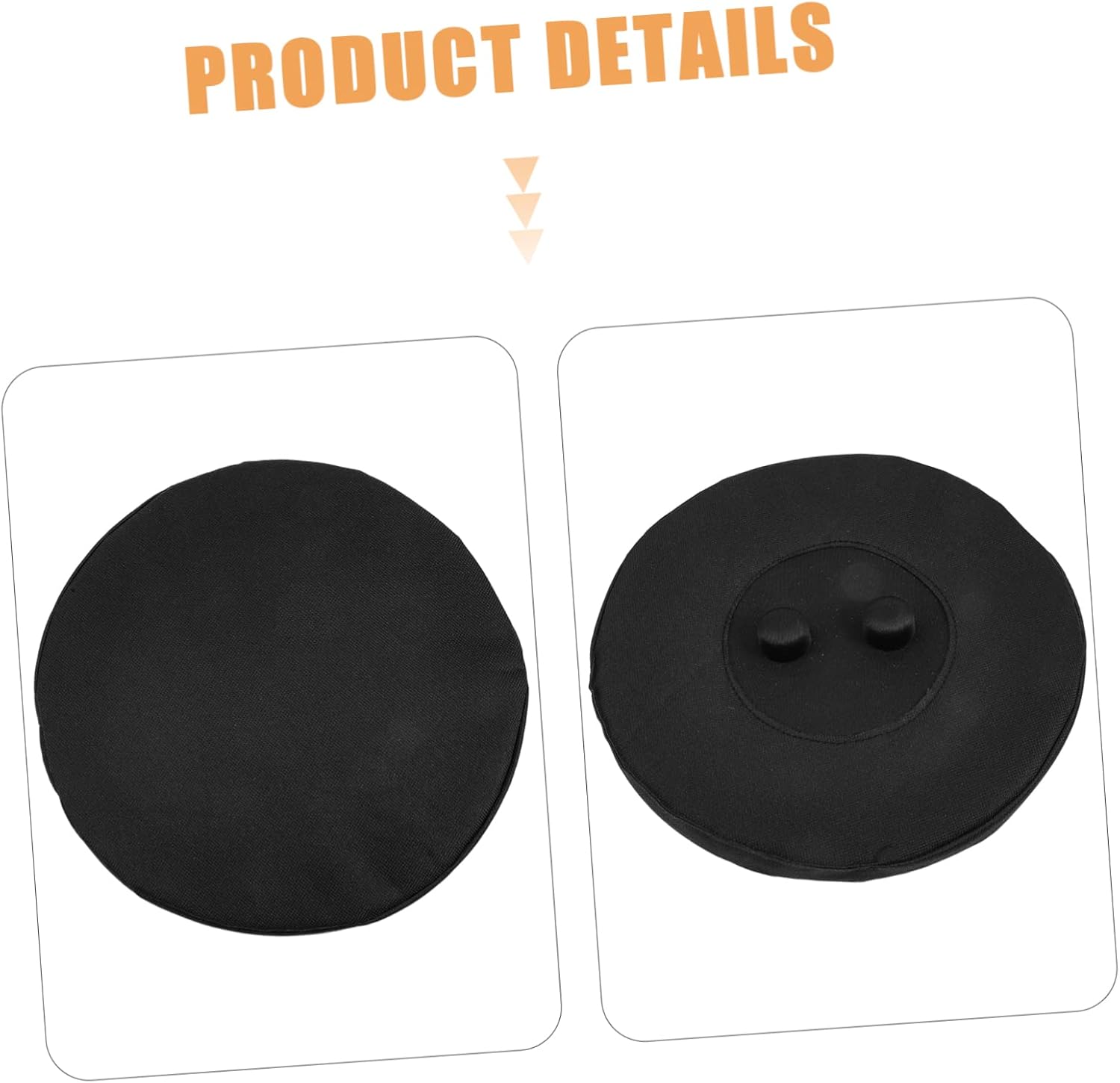 HOMSFOU Cojín de asiento para silla al aire libre, taburete plegable portátil, cojines de silla redondos, taburete retráctil, taburete plegable
