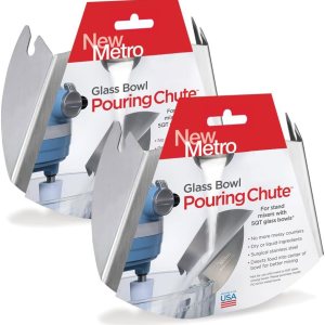 New Metro Design KitchenAid – Juego de 2 canaletas de vertido para tazones mezcladores de soporte de vidrio, funciona con tazón mezclador de vidrio New Metro Design KitchenAid – Juego de 2 canaletas de vertido para tazones mezcladores de soporte de vidrio, funciona con tazón mezclador de vidrio