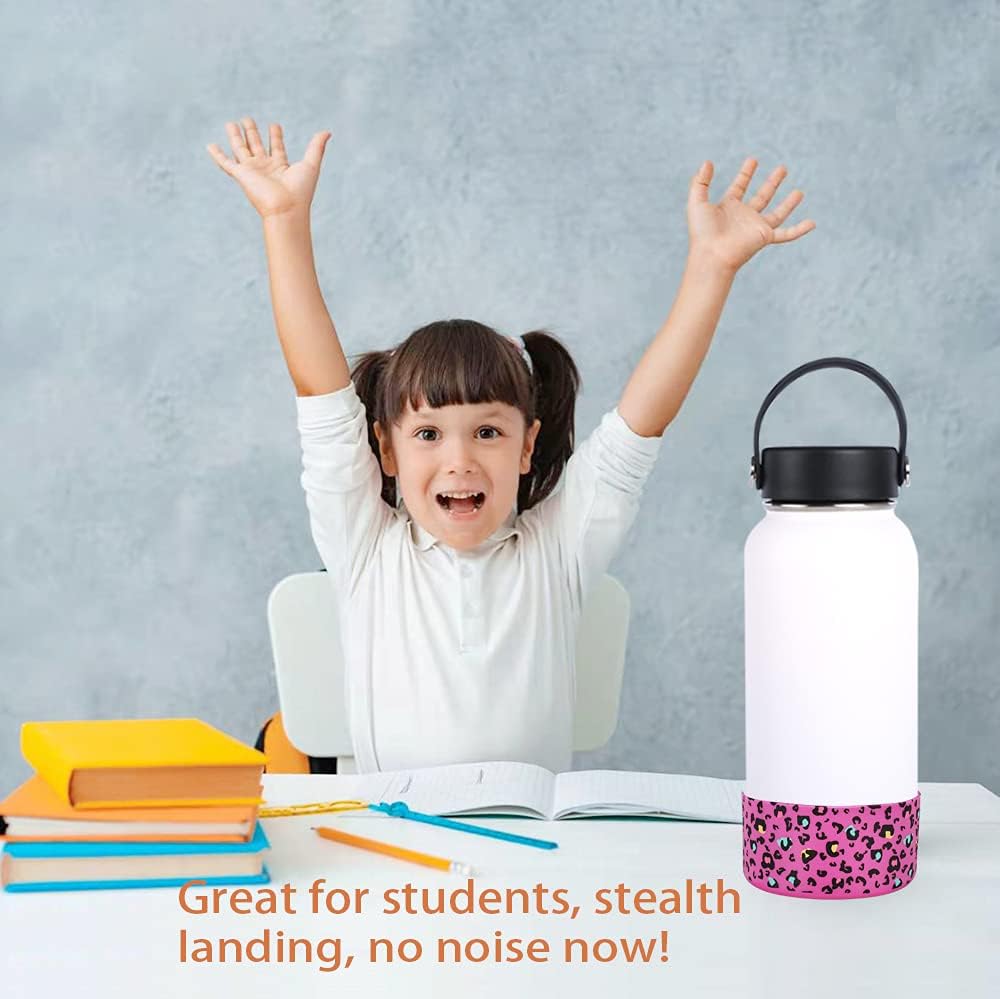 WK IEASON Funda protectora de silicona para vaso Stanley de 20 a 40 onzas y compatible con botella de agua Hydro Flask de 12 onzas, 21 onzas, 24