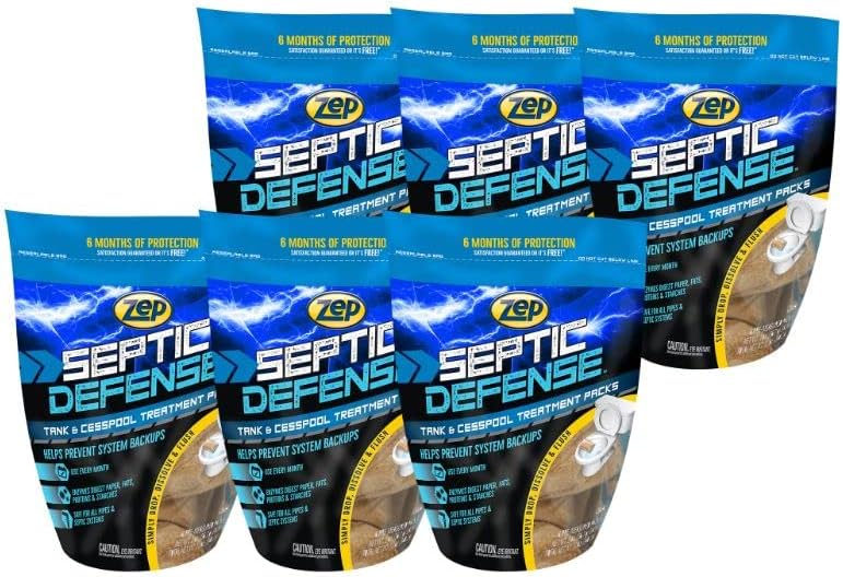 Zep ZSTP6-6-pack Tratamiento séptico concentrado (caja de 6) seguro para todos los sistemas sépticos