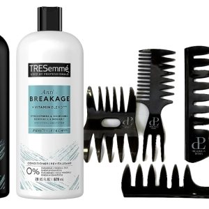 TRESemme – Paquete de champú de 28 onzas con acondicionador TRESemme de 28 onzas con juego de peine clásico Premium Lux Details (antirotura) TRESemme – Paquete de champú de 28 onzas con acondicionador TRESemme de 28 onzas con juego de peine clásico Premium Lux Details (antirotura)