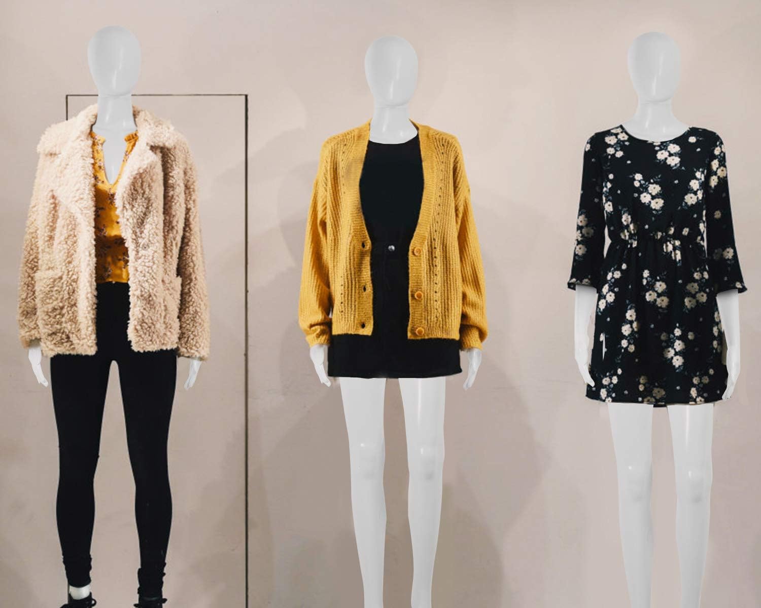 Maniquí femenino de cuerpo completo, maniquí de costura, 69 pulgadas, ajustable, soporte de maniquí, soporte de maniquí realista, cabeza de