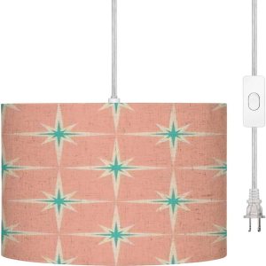 WYLZ0123xzan Lámpara colgante enchufable de los años 50, lámpara colgante moderna de mediados de siglo con cable de enchufe, interruptor regulable WYLZ0123xzan Lámpara colgante enchufable de los años 50, lámpara colgante moderna de mediados de siglo con cable de enchufe, interruptor regulable