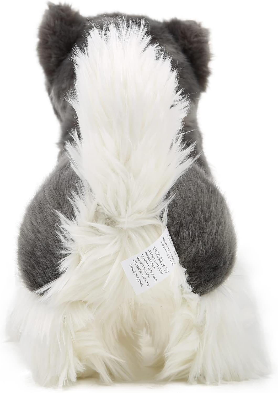 Animal de peluche para perro, Alaskan Malamute de peluche, juguete realista para perros, 9 pulgadas