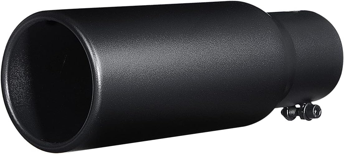 Punta de escape negra, diseño de perno de entrada de 3 pulgadas, acero inoxidable recubierto de negro, puntas de silenciador de 3 pulgadas de