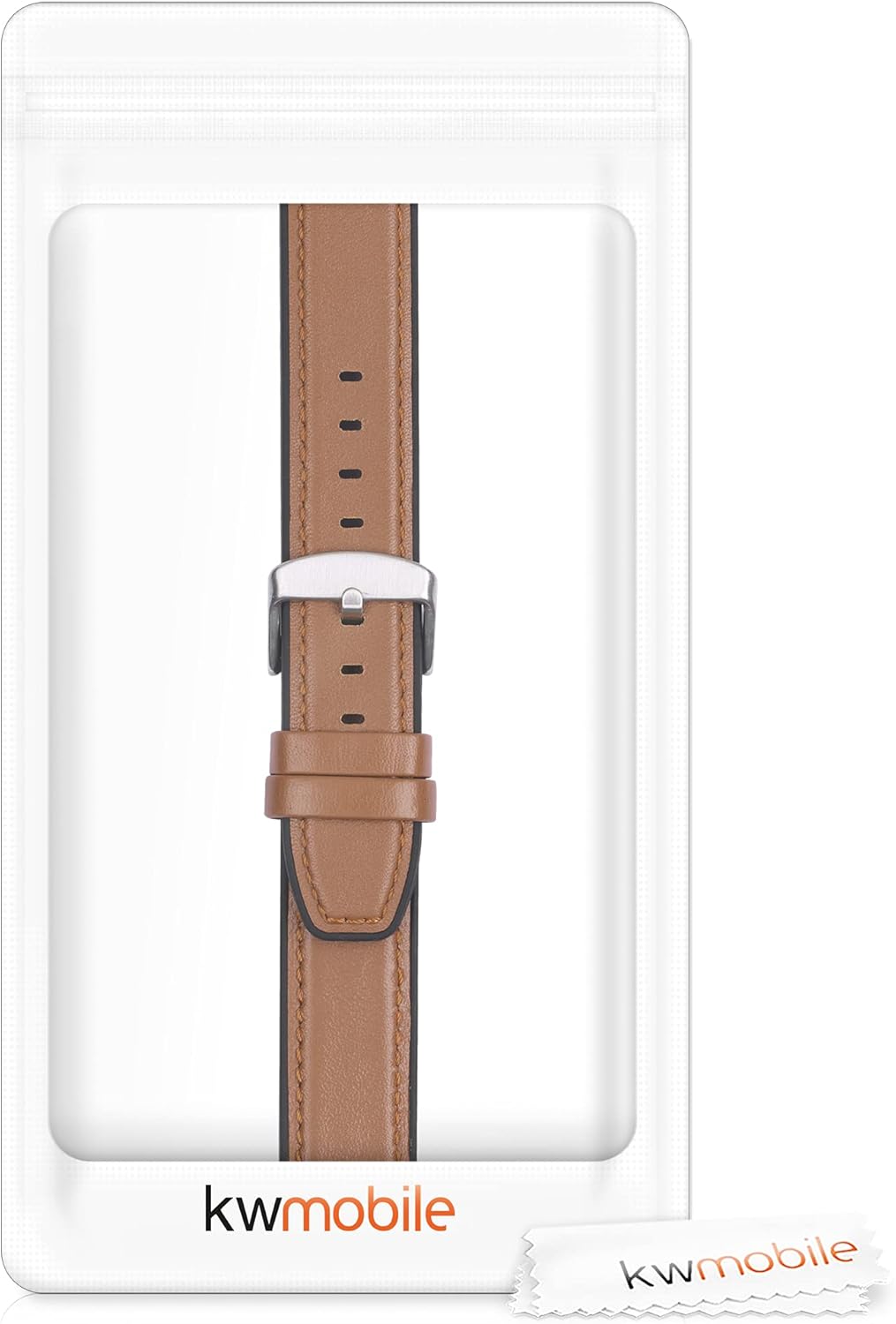 kwmobile Correa compatible con Huawei Watch GTGT2 (1.811 in) Correa – Pulsera deportiva de silicona y cuero – MarrónNegro