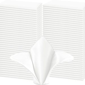 Paquete de 72 servilletas cuadradas de tela de satén de 20 x 20 pulgadas, servilletas de seda lavables, reutilizables, servilletas de mesa de tela Paquete de 72 servilletas cuadradas de tela de satén de 20 x 20 pulgadas, servilletas de seda lavables, reutilizables, servilletas de mesa de tela