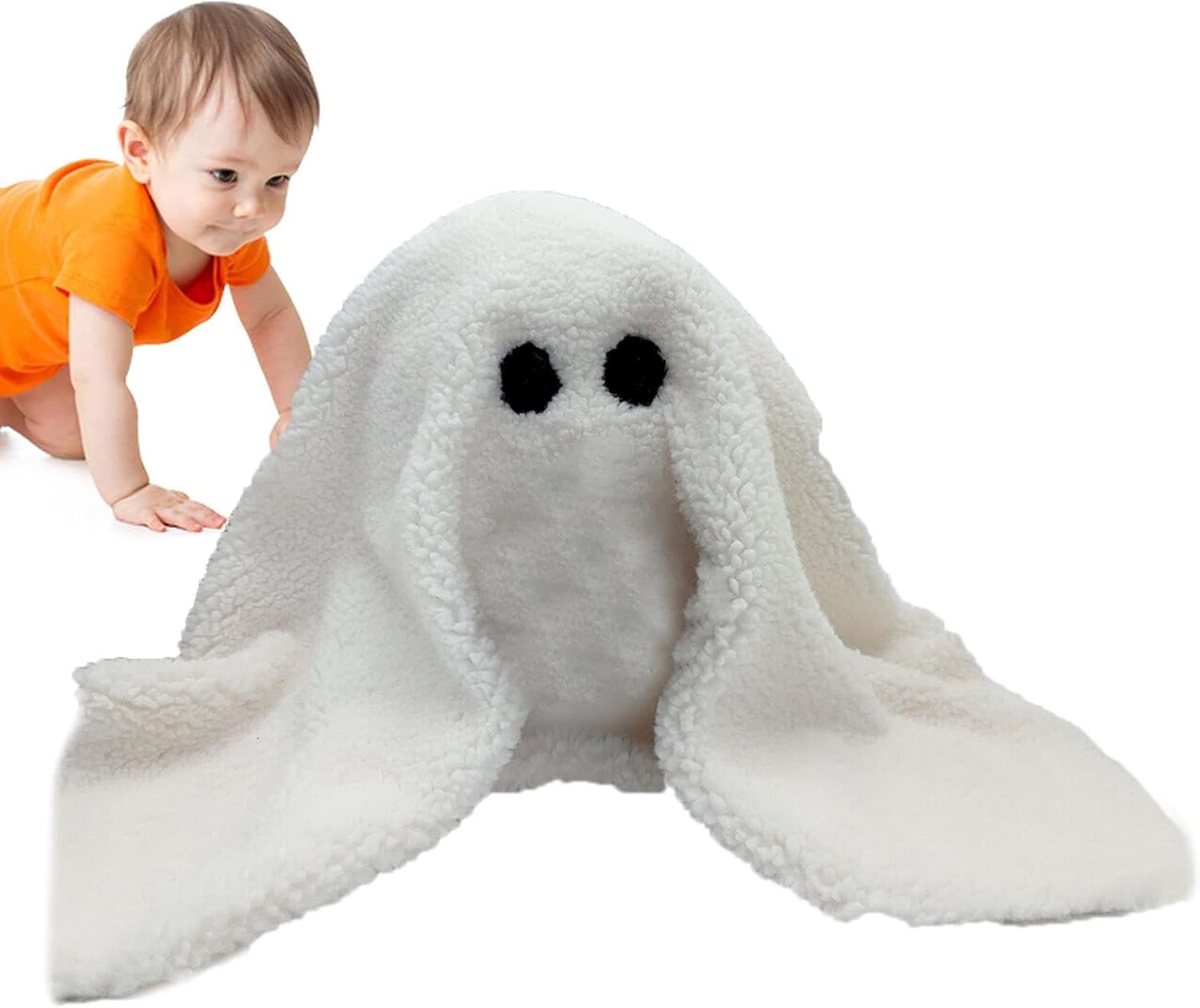 Shakven Nueva almohada de calabaza Gus The Ghost 2023  Almohada Gus The Ghost 2023, Gus The Halloween Ghost Plush para decoración de Halloween,