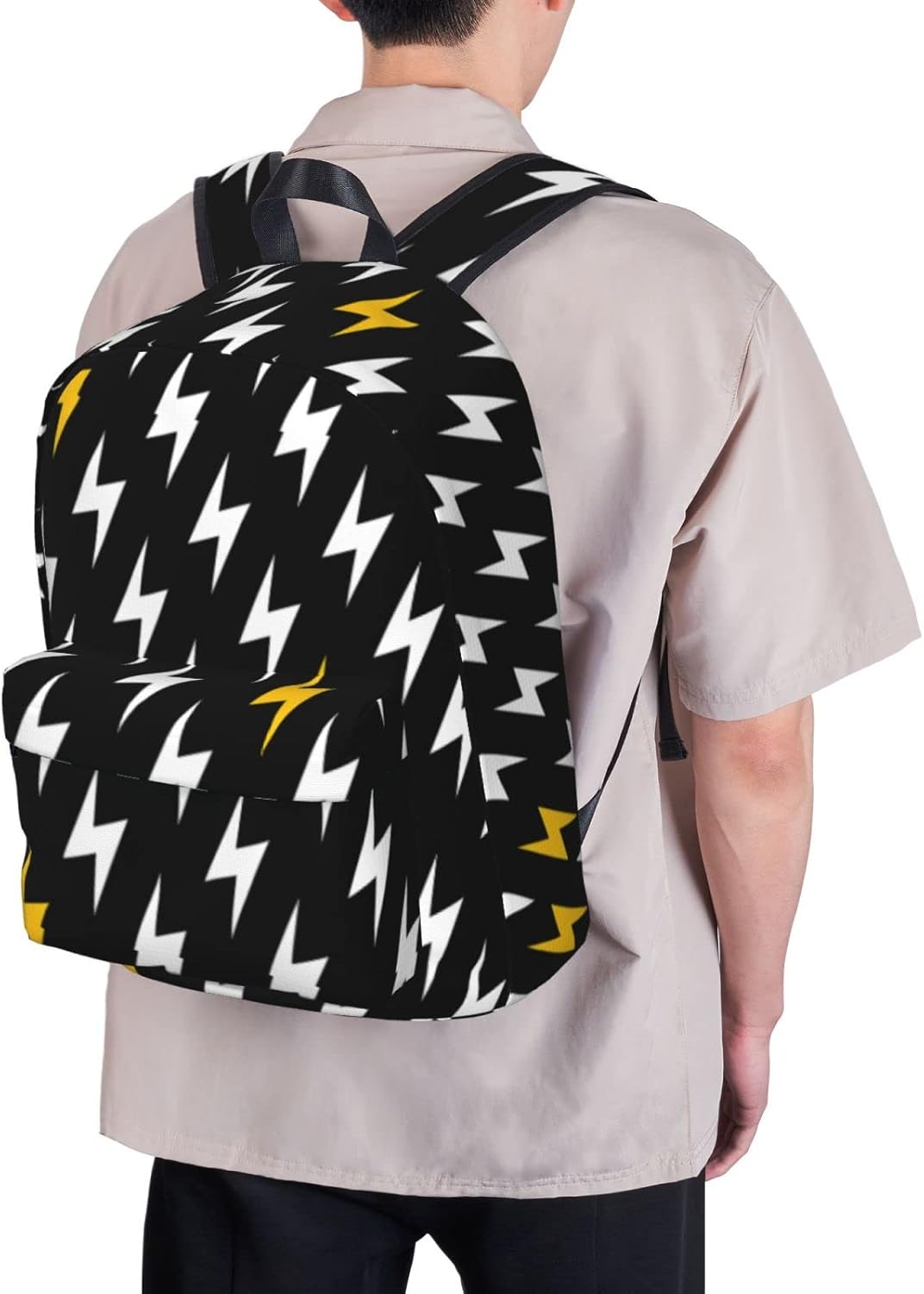Mochila para mujer, gran capacidad, 15.6 pulgadas, portátil, ligera, duradera, casual, mochila para trabajo y viajes, Lightning Bolt, Mochilas