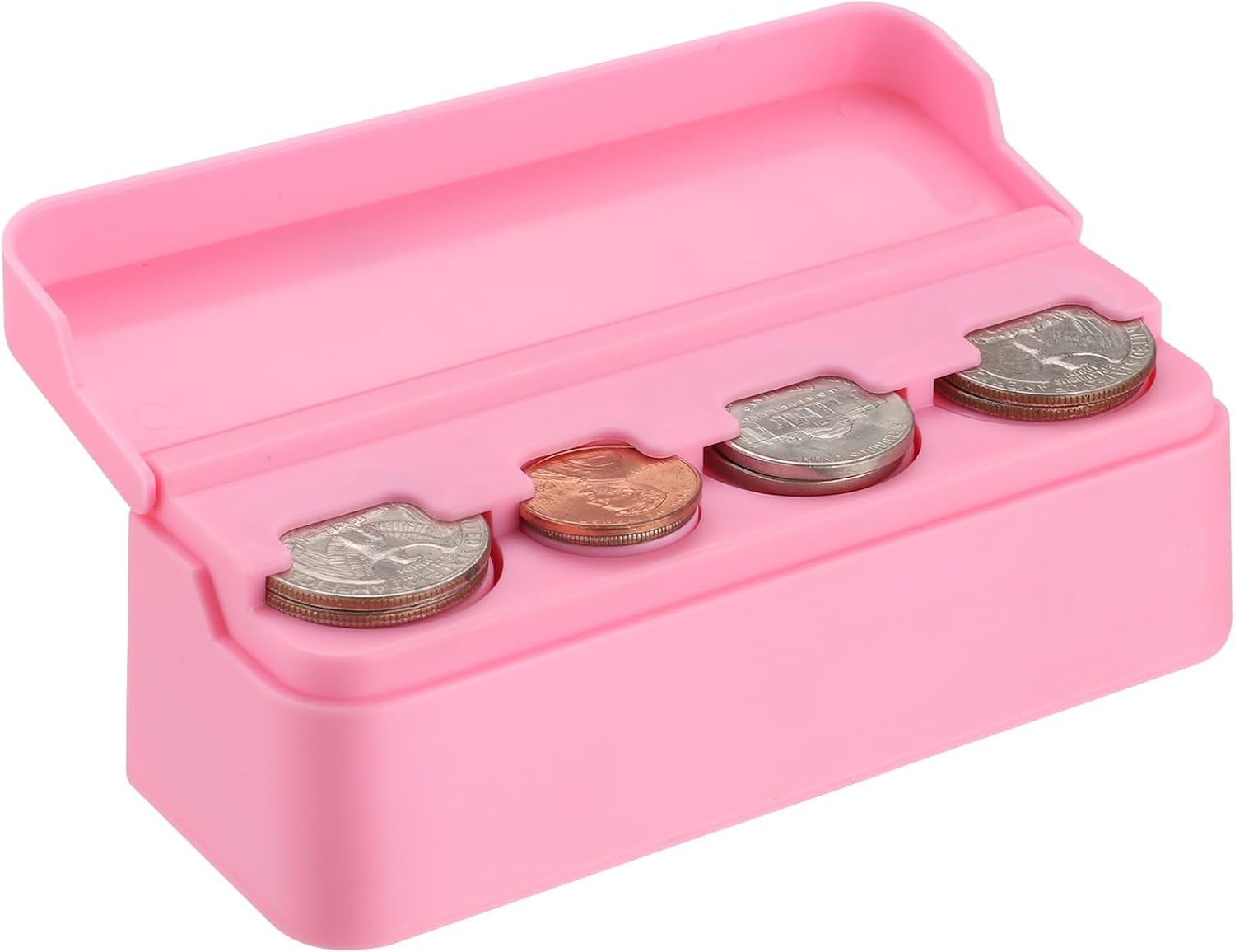 SINGARO Soporte para monedas para automóvil, organizador de cambio de monedas compatible con monedas de diferentes tamaños, soporte montado en el
