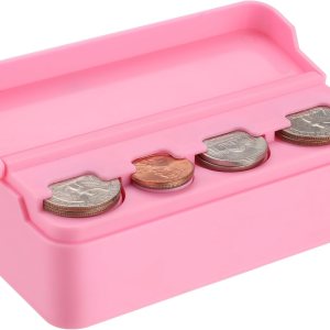 SINGARO Soporte para monedas para automóvil, organizador de cambio de monedas compatible con monedas de diferentes tamaños, soporte montado en el SINGARO Soporte para monedas para automóvil, organizador de cambio de monedas compatible con monedas de diferentes tamaños, soporte montado en el