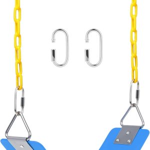 AGPTEK – Juego de columpio, asiento de columpio con cadenas antioxidantes de 66 pulgadas con revestimiento termoplástico, soporta 250 libras, AGPTEK – Juego de columpio, asiento de columpio con cadenas antioxidantes de 66 pulgadas con revestimiento termoplástico, soporta 250 libras,