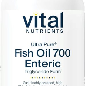 Vital Nutrients – Aceite de pescado ultra puro 700 entérico (forma de triglicéridos de grado farmacéutico) – Aceite de pescado de mar profundo Vital Nutrients – Aceite de pescado ultra puro 700 entérico (forma de triglicéridos de grado farmacéutico) – Aceite de pescado de mar profundo
