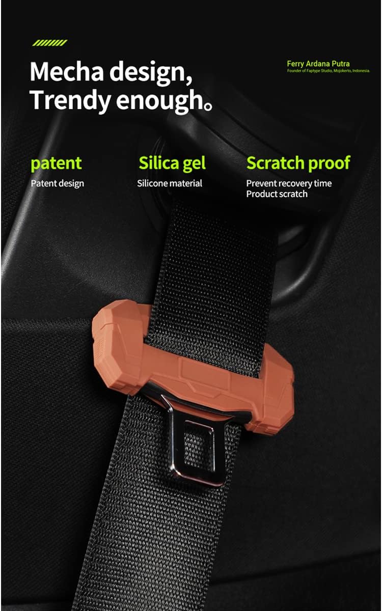 Funda universal para clips para cinturón de seguridad de automóvil, protector de hebilla de cinturón de seguridad para automóvil, protector de