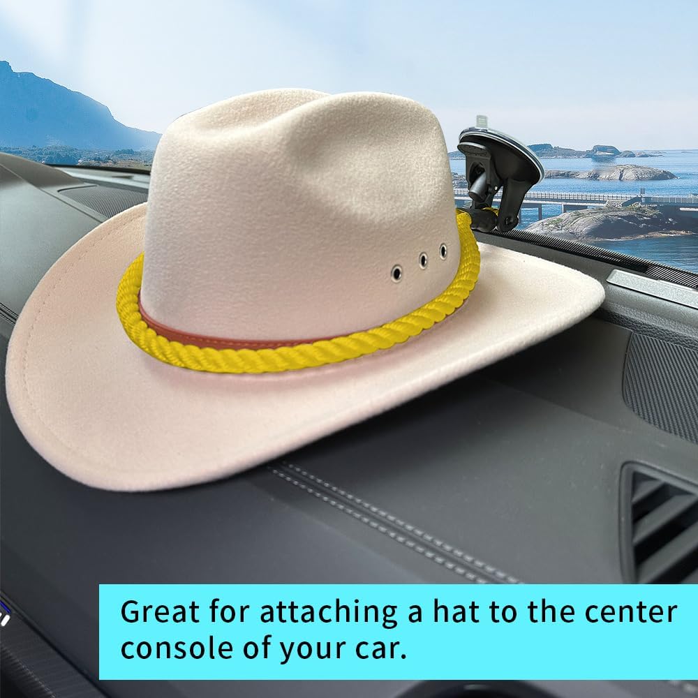 Soportes para sombrero soportes para sombreros de vaquero para tu vehículo, soporte para sombrero de vaquero con ventosa, colgador universal para