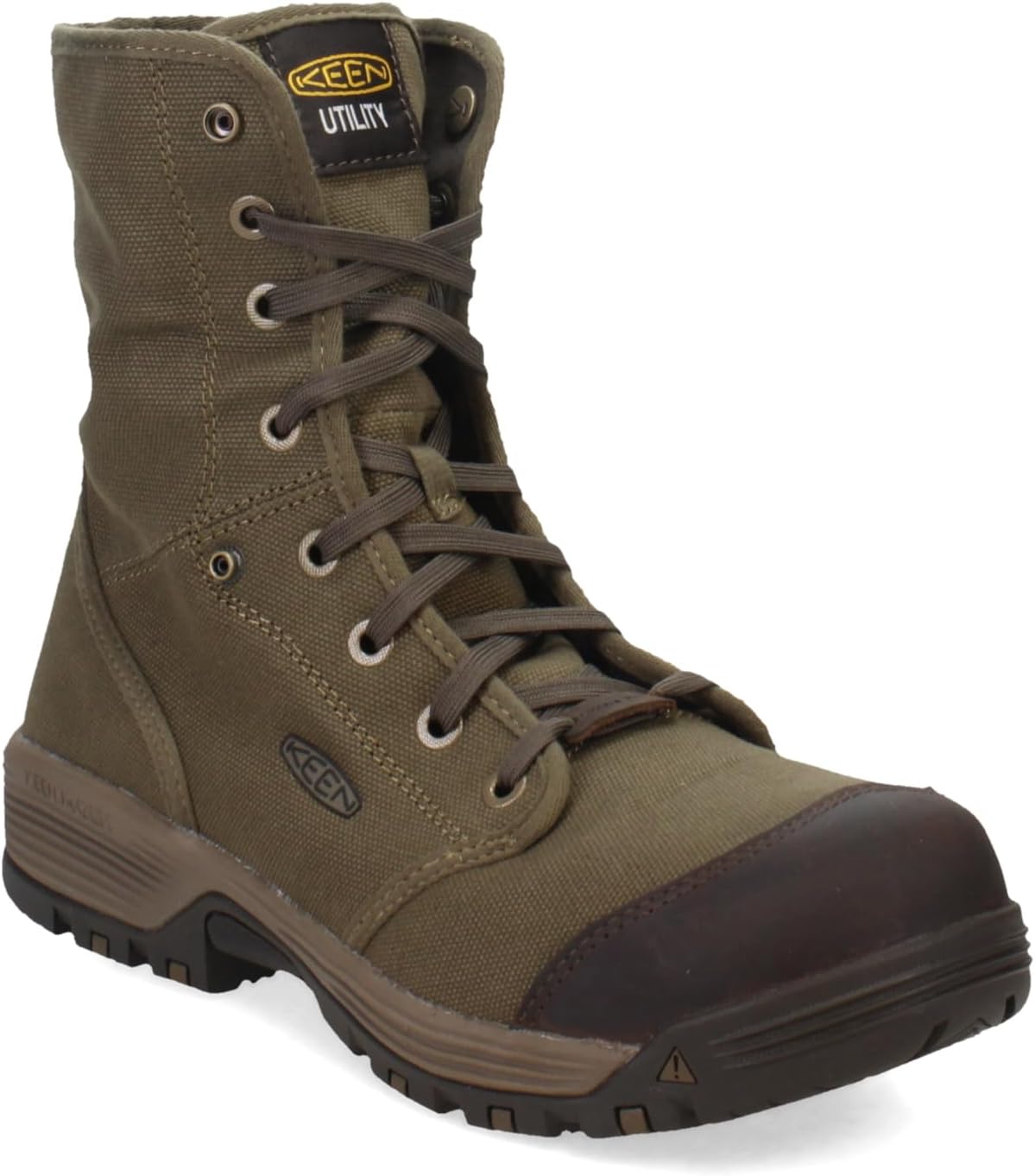 KEEN Utility Botas de trabajo de lona con punta compuesta Roswell para hombre