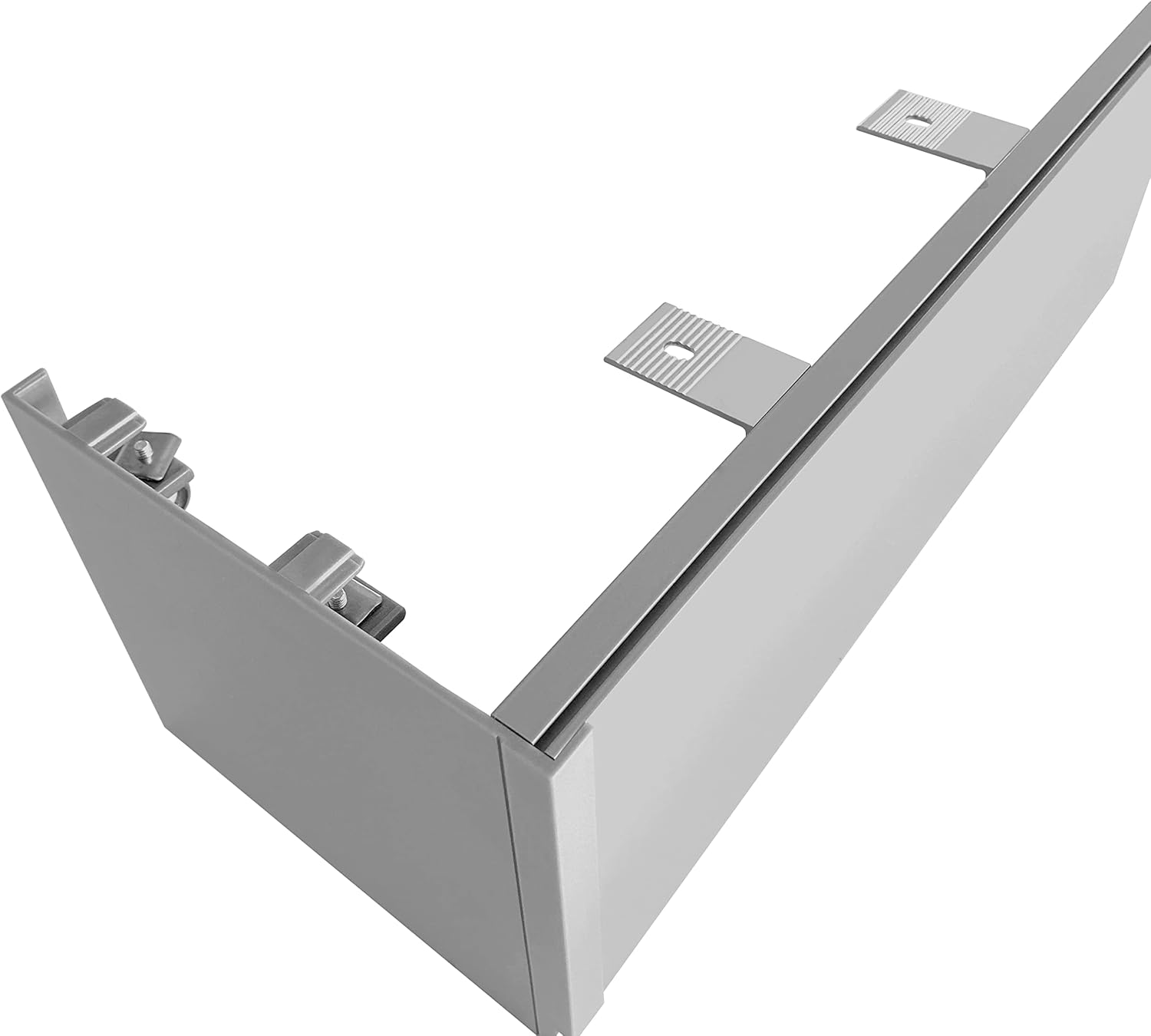 zshine Panel de cortina sin pistas Cenefa decorativa Montaje en techo o pared Personalizar longitud para persianas enrollables, persianas