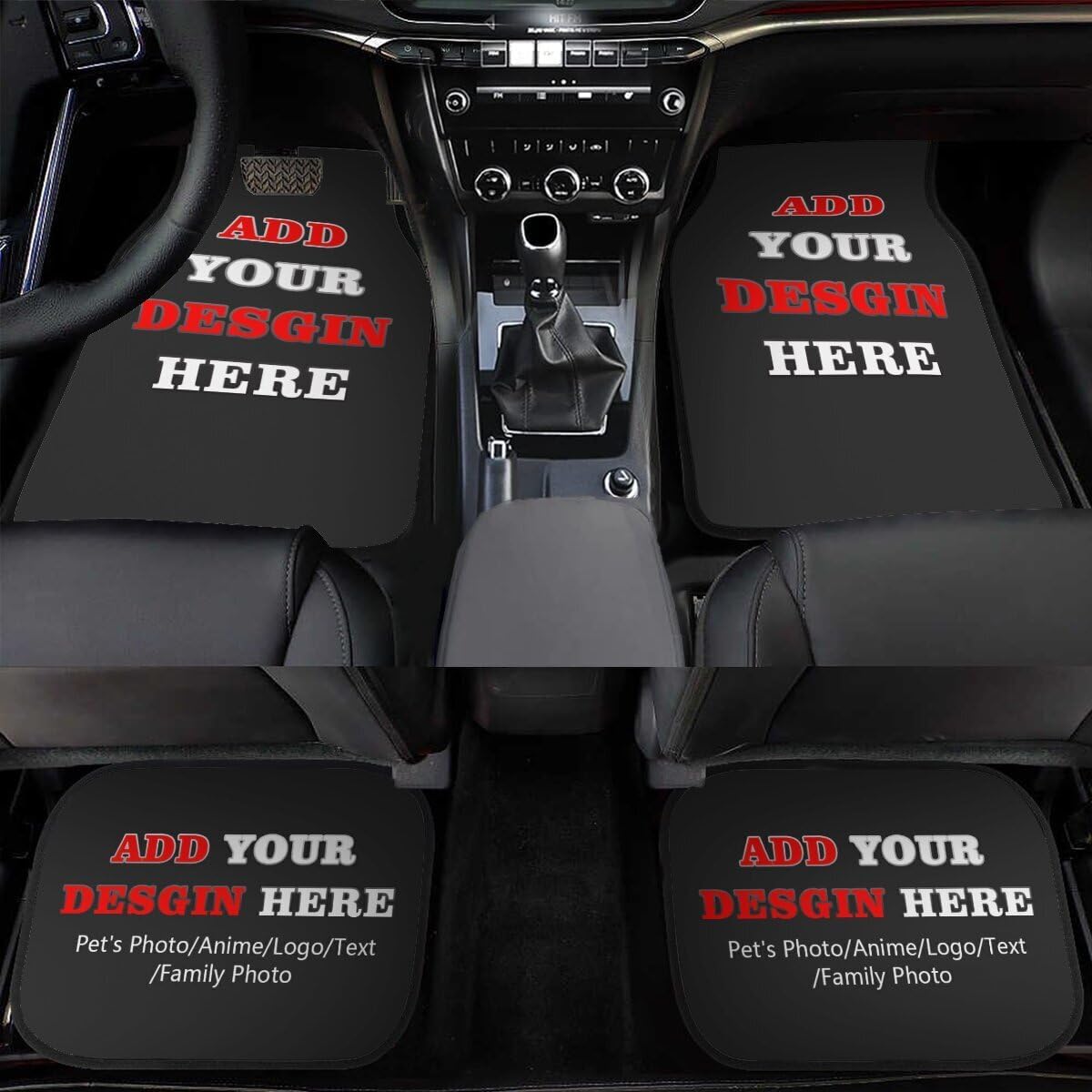 Alfombrillas personalizadas para automóvil, 4 piezas, tapetes personalizados para interior de automóvil, juego de 4 unidades, ajuste universal para
