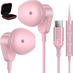 APETOO Auriculares USB C para iPad Pro iPhone 15 15 Pro Max, auriculares estéreo de alta fidelidad USB tipo C, auriculares USB C con cable con APETOO Auriculares USB C para iPad Pro iPhone 15 15 Pro Max, auriculares estéreo de alta fidelidad USB tipo C, auriculares USB C con cable con