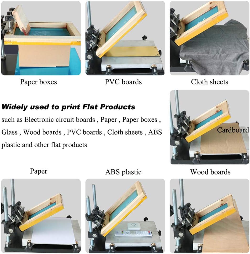 CGOLDENWALL Impresora manual de plantillas Impresora de pasta de soldadura Máquina de impresión de pantalla SMT Impresión plana 0.000-7.874 in