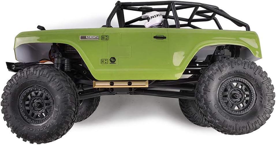 RCLions Barras de latón para 124 Axial SCX24 AXI90081 Frame Rails RC Crawler Car Upgrades Accesorios