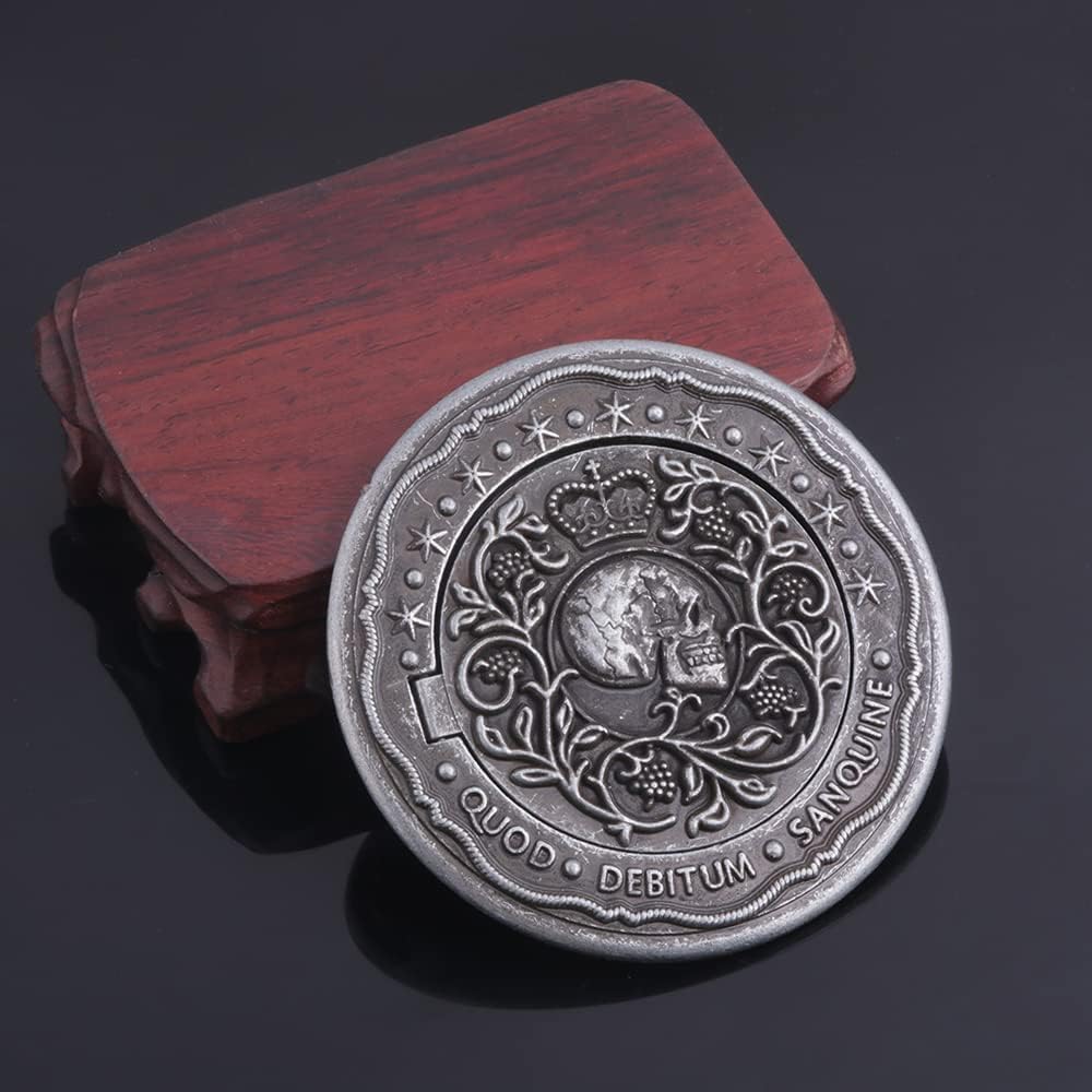 Blood Oath Marker Coin Novelty Metal Coins John Movie Props Cosplay Collecting Coin for Fans for Men Women Teen (Black Coin)