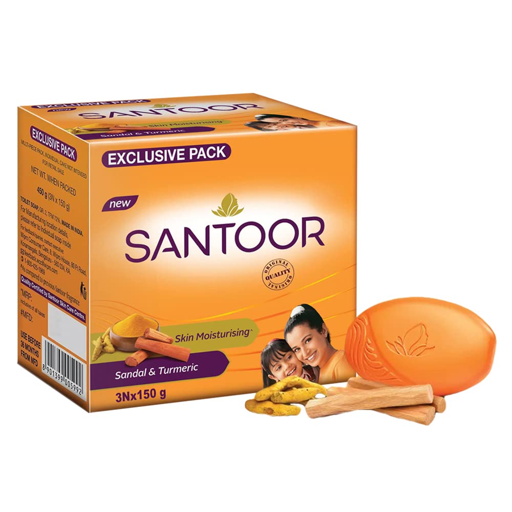 Sandalia y Jabón de Cúrcuma – 3x150gm