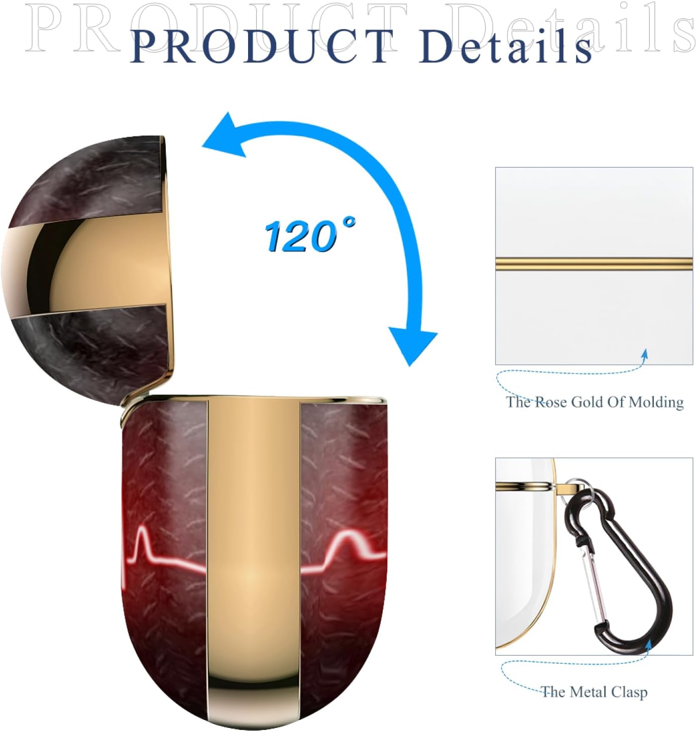 Heartbeat – Funda para AirPods Pro de 2 generación, funda protectora suave que absorbe los golpes para Apple Airpods Pro 2