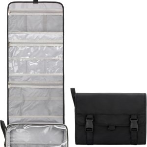 Relavel Neceser colgante para hombres y mujeres para viajar, 02-Negro, Neceser colgante Relavel Neceser colgante para hombres y mujeres para viajar, 02-Negro, Neceser colgante