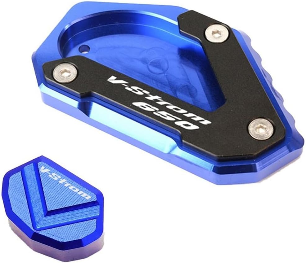 Almohadilla de soporte lateral de motocicleta para Suzuki V-Strom 650XT VSTROM 650 DL650 2004-2020 motocicleta CNC Kickstand pie pie lateral