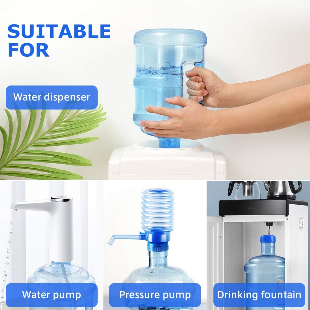 Botella de agua de 5 litros con tapa de rosca, botella de agua mineral portátil, barril de agua para deportes al aire libre, viajes, camping, jarra