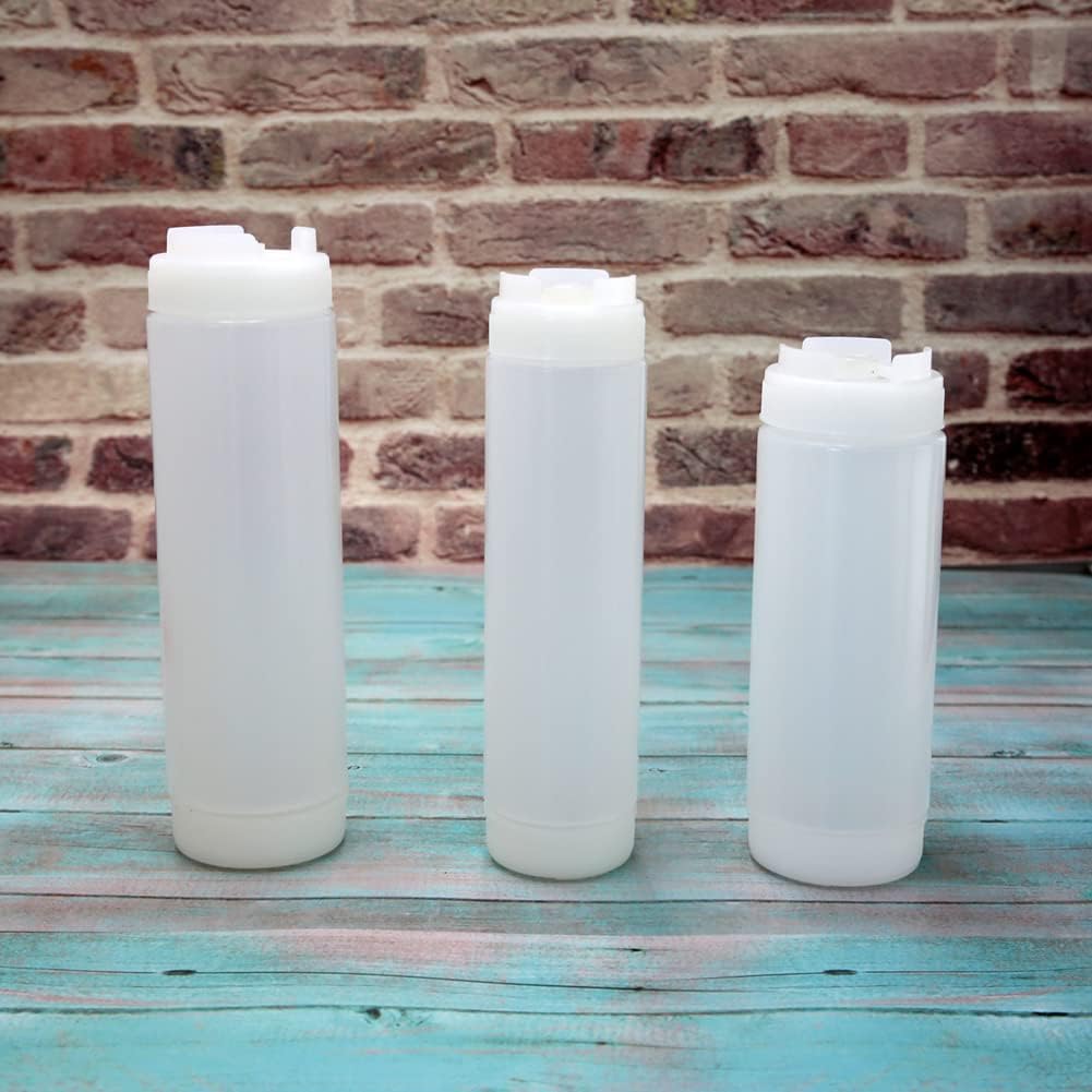 lasenersm 2 botellas de plástico exprimibles para condimentos, botellas de plástico para exprimir condimentos, botella de salsa, botellas de