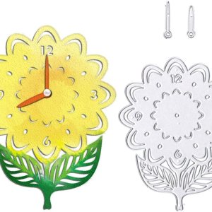 Troqueles de corte de metal con girasoles otoñales para hacer tarjetas, fondo de reloj de flores, troquelados, plantas de Acción de Gracias, Troqueles de corte de metal con girasoles otoñales para hacer tarjetas, fondo de reloj de flores, troquelados, plantas de Acción de Gracias,