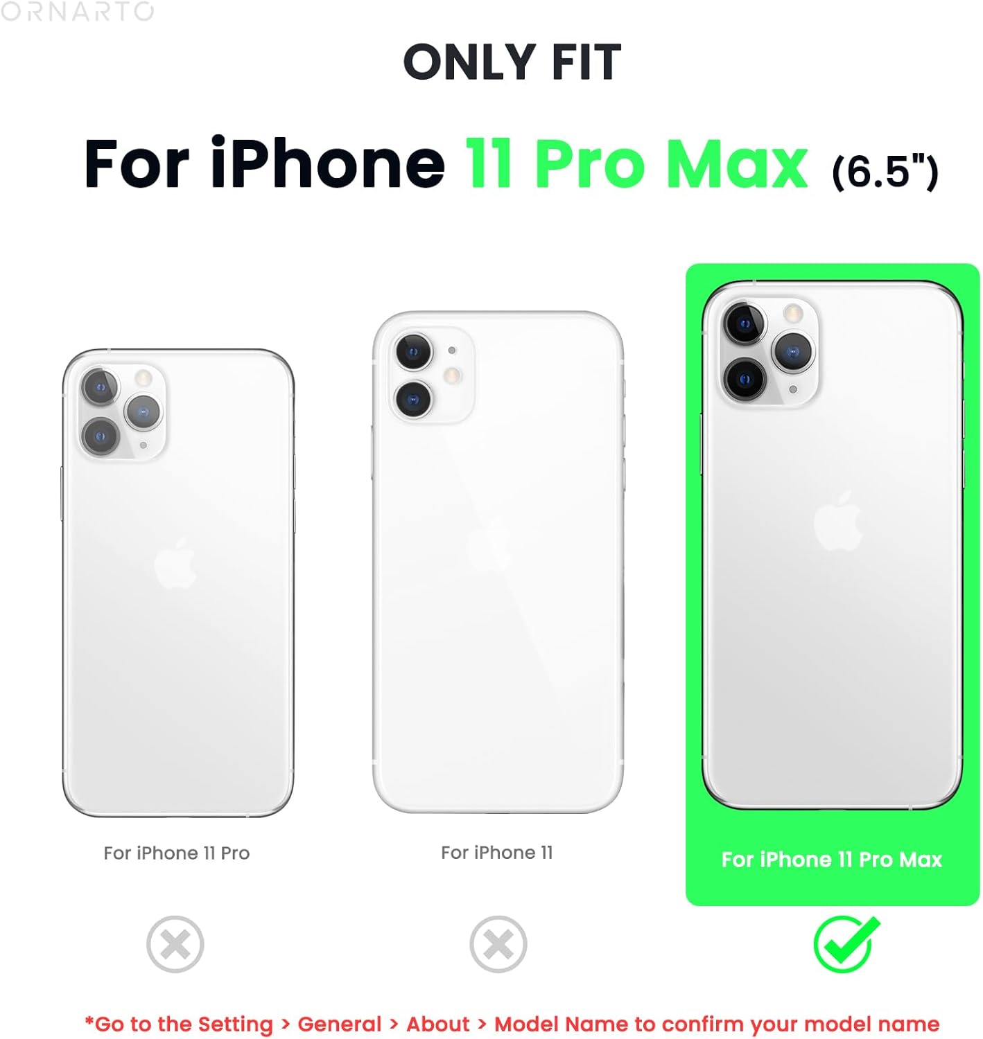 ORNARTO Funda de silicona líquida para iPhone 11 Pro Max (2019) de 6.5 pulgadas, goma de gel de silicona líquida suave y delgada