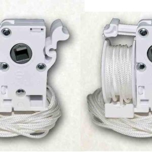 Inclinador de plástico blanco precableado para persianas horizontales de ventana de 2 pulgadas (2 unidades) Inclinador de plástico blanco precableado para persianas horizontales de ventana de 2 pulgadas (2 unidades)