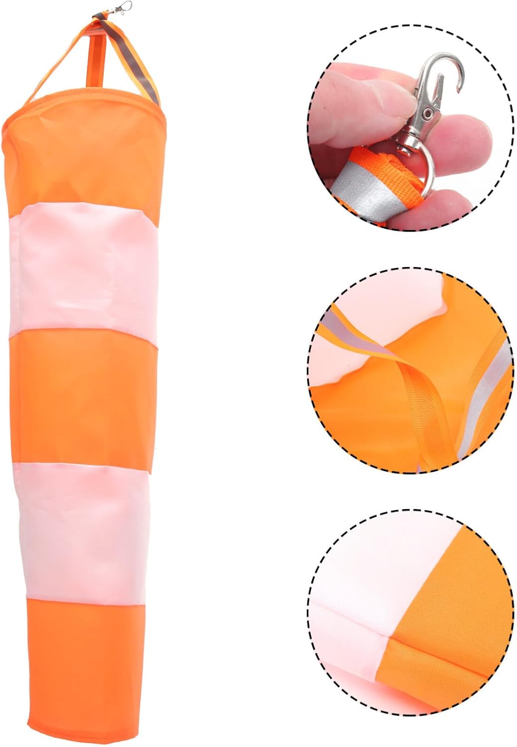 BESPORTBLE Windsock – Calcetines de viento para exteriores, resistentes para aeropuerto, para colgar en exteriores, con cinturón reflectante, para