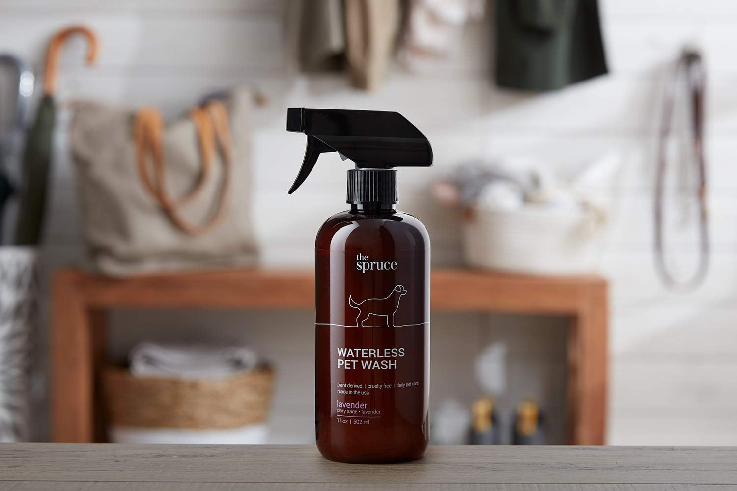 The Spruce Waterless Pet Wash – Champú hidratante sin enjuague para mascotas, cuidado diario de mascotas, limpieza, limpieza y acondicionamiento