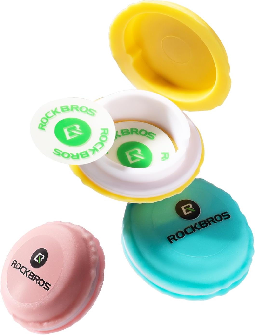 ROCKBROS Kit de parches de neumáticos de bicicleta, 18 piezas, kit de parches de tubo sin pegamento para bicicleta, motocicleta, bicicleta de