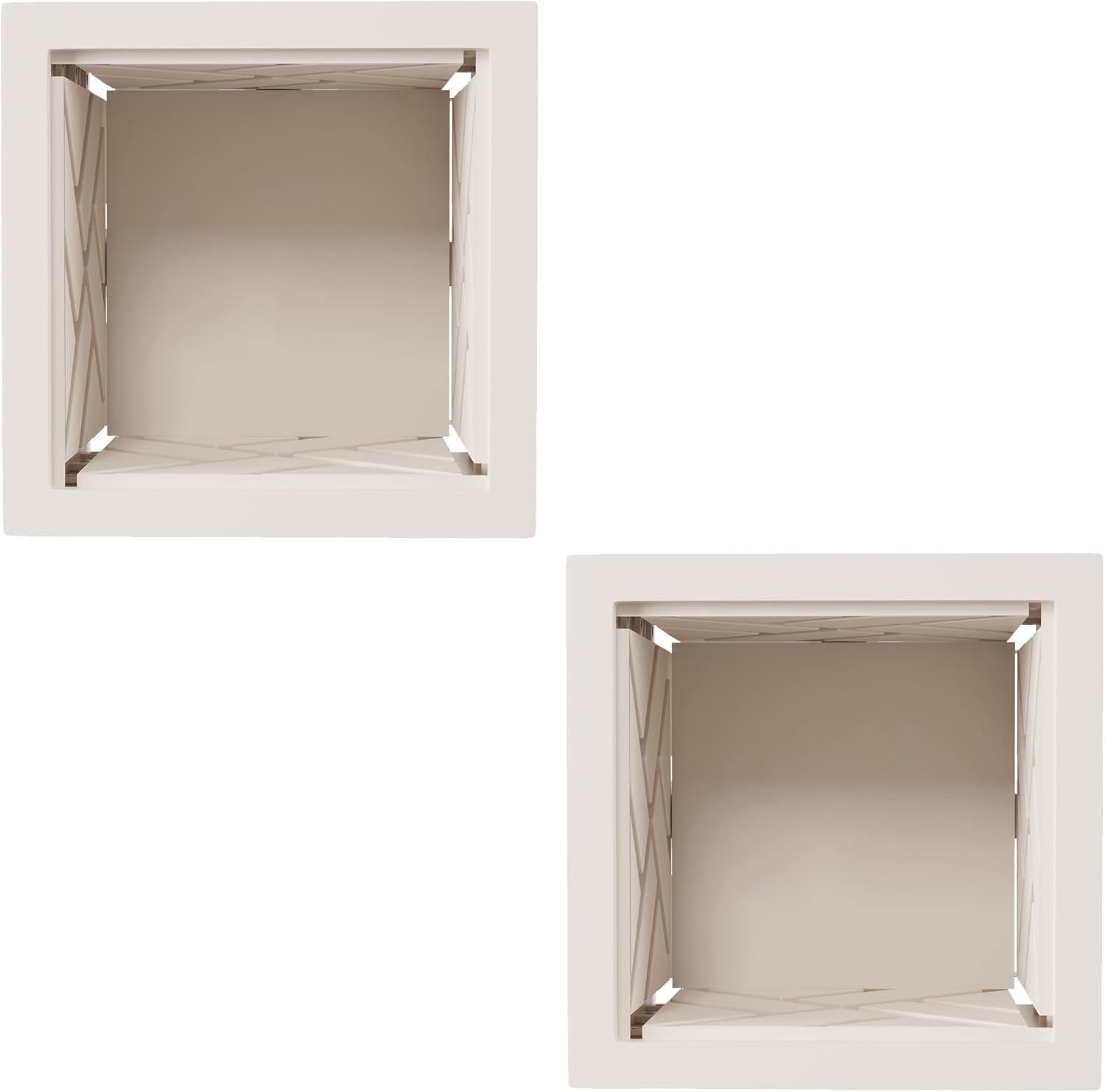 Pure Garden – Macetero con diseño de celosía, paquete de 2  Macetas decorativas de 14.75 pulgadas para flores o plantas al aire libre  porche