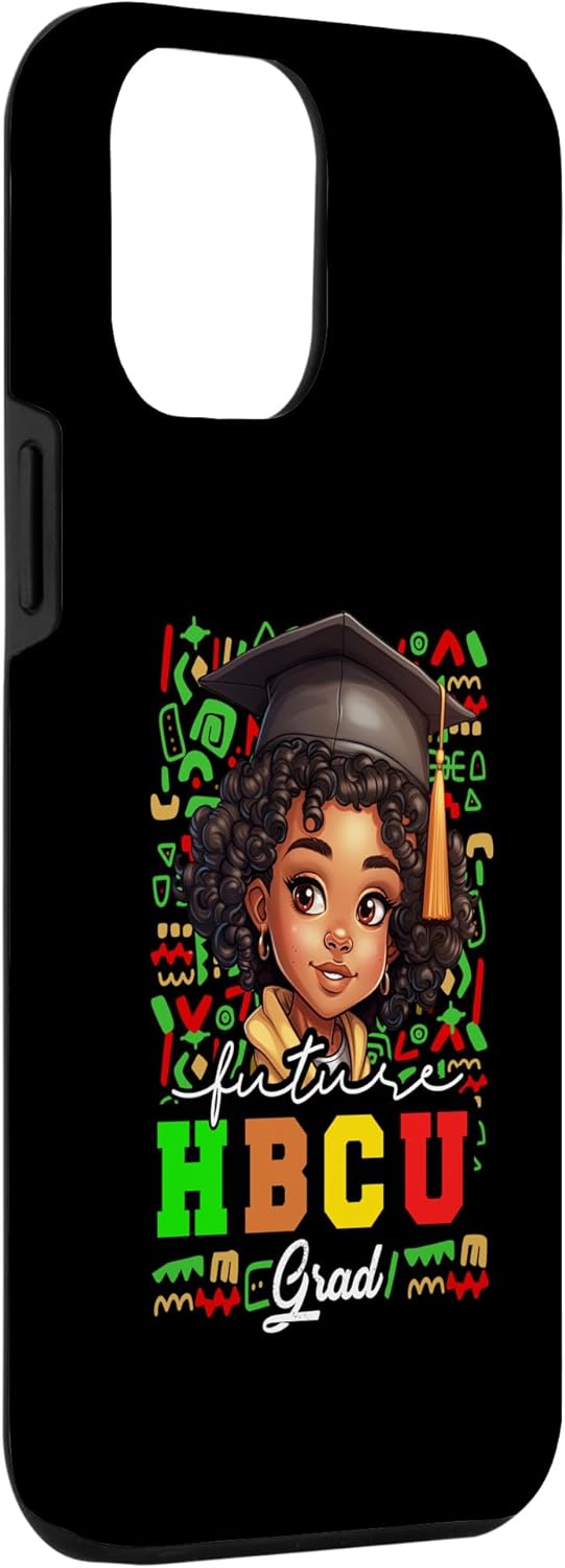 iPhone 14 Plus Future HBCU Grad Black Girl Kids Graduación HBCU College Case