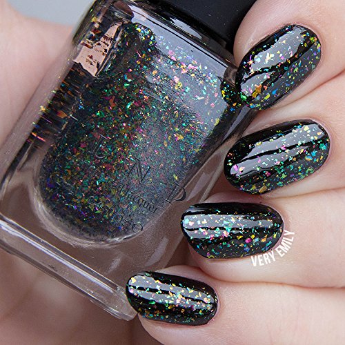 ILNP Ferris Wheel – Esmalte de uñas con copos Ultra Chrome en color verde, oro, azul, rojo, morado, rosa