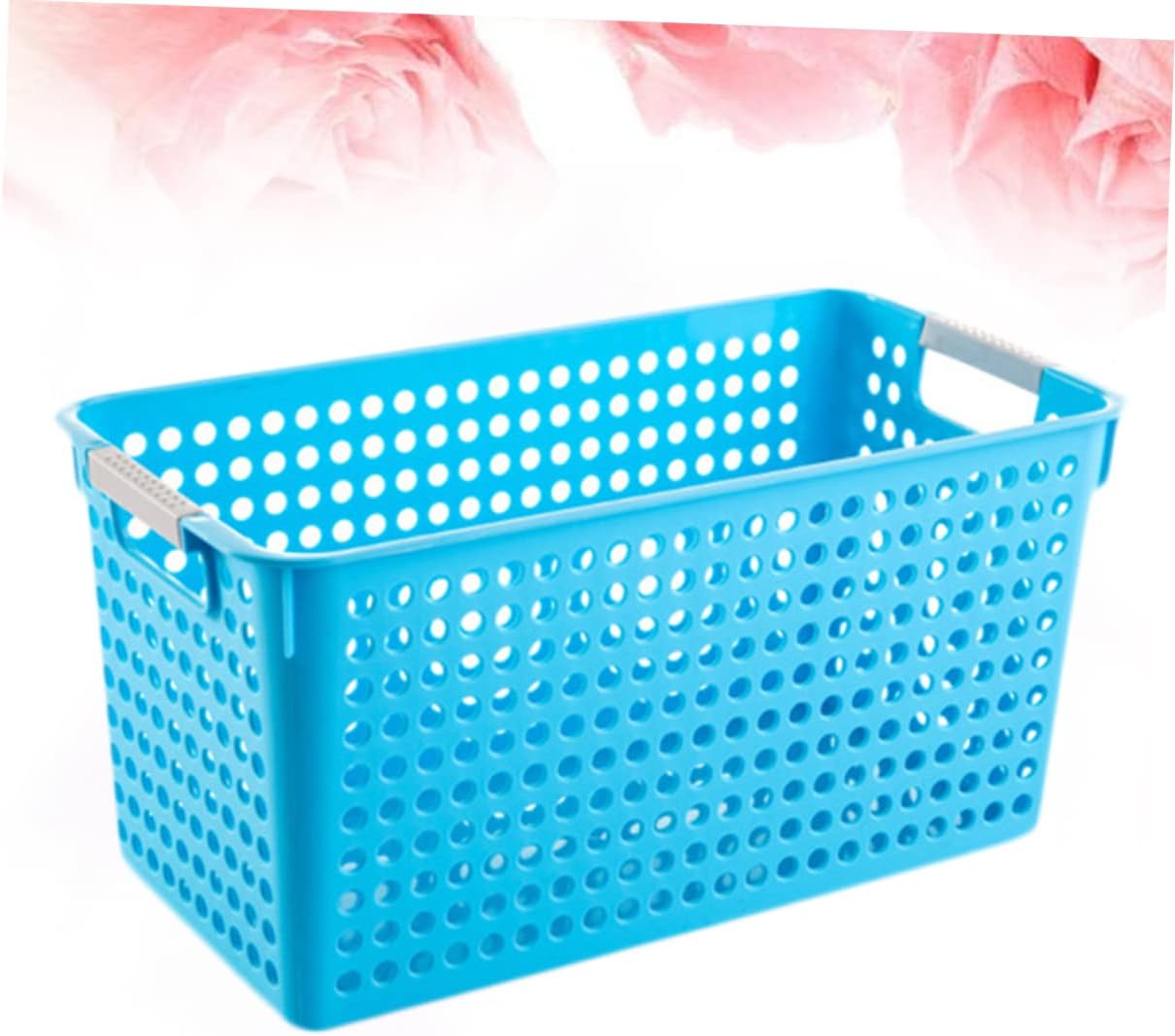 Zerodeko Cestas cuadradas para estantes, cestas de almacenamiento de plástico, cestas de almacenamiento para estantes, cesta de estante de plástico,